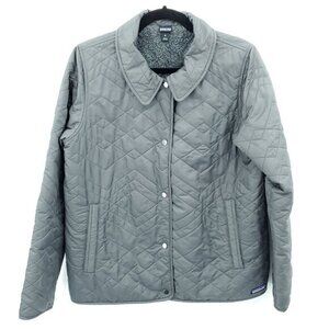 Patagonia Quilted Los Gatos Sherpa-Lined Jacket M Gray
